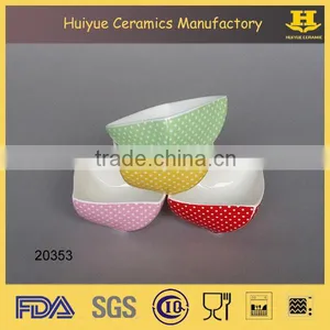 Ceramic Decal Printing Snack Dish thumbnail-1