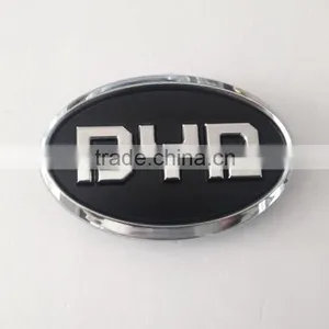 Famous Car Logo and Their Name 3D Self-adheisve ABS Plastic Chrome Plated Car Wheel Cap thumbnail-2
