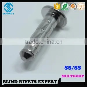 HIGH QUALITY FACTORY DOME HEAD STAINLESS STEEL BODY STAINLESS STEEL MANDREL MULTI GRIP POP BLIND RIVETS thumbnail-1