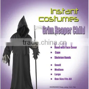 Adult Grim Reaper Costumes Halloween Party Costumes Scary Carnival Dress thumbnail-1