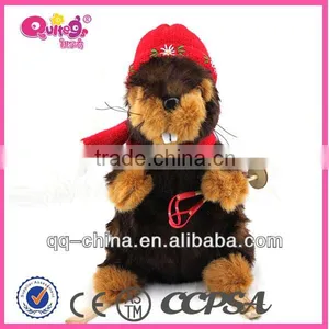 7" Brown Plush Mouse thumbnail-1