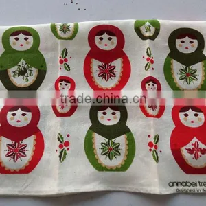 Kitchen Linen Tea Towel for Promotion and Giftkitchen Printed Tea Towel for Home Decoration Christmas Design thumbnail-5