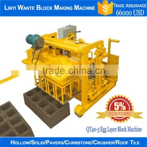 Hot Sale Movable Concrete Block Making Machine in Discount, QT40-3 Block Machine Price thumbnail-3