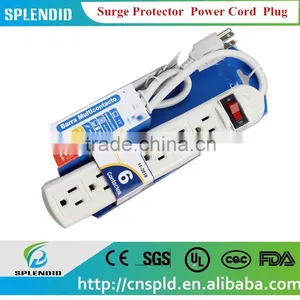 Surge Protector With 8ft Power Cord and 360-Degree Plug thumbnail-1