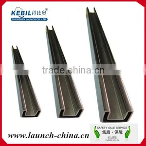 U Shape Stainless Steel Square Handrail Slotted Pipe for Fiber Glass Railing thumbnail-1