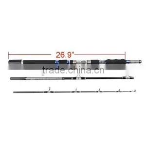 3-Piece Spinning Rod Heavy Spinning Fishing Rod Portable Fishing Rod Graphite Spin Rod thumbnail-2