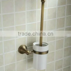 Toilet Brush Holder Made of Antique Brass thumbnail-1