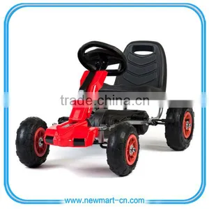 Pedal Kids Go Kart Rubber Tyres Ride On Childrens Cart Gokart thumbnail-4