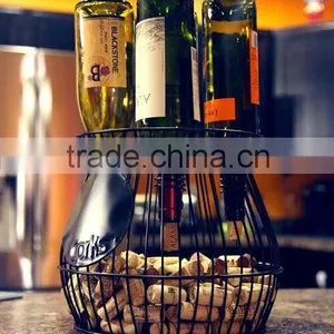 Classical Eco-friend Wholesale Metal Wine Cork Holder/ Bottle Holder thumbnail-2