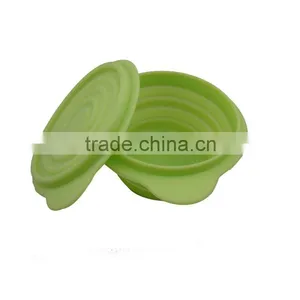 Silicone Collapsible Bowl With Lid(CL1D-MGB141) thumbnail-1