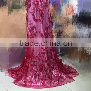 CL60099 Modern Design Good Quality 3d Flower Lace Embroidered Fabric,african French Lace Fabric thumbnail-4