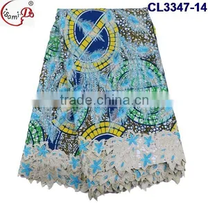 CL3347 New Design Popular Wax Lace Fabric,wholesale Price Multi Color Wax Lace for Sale thumbnail-6