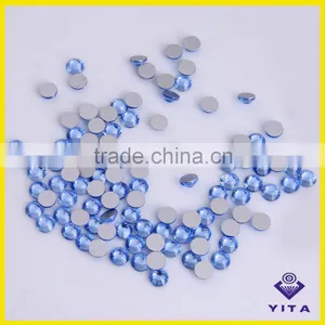 Hot Sale SS6 SS8 SS10 SS12 SS16 lt Sapphire Clear Glass Stones for T Shirt thumbnail-4