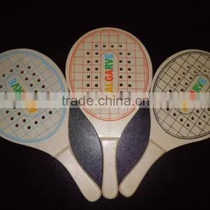 Customized Promotional Wooden Beach Tennis Rackets With Holes, Wooden Beach Rackets thumbnail-1