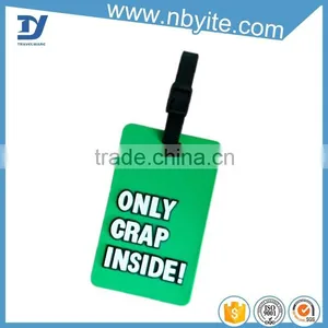 Strap Attach Customized Soft PVC Luggage Tag thumbnail-1