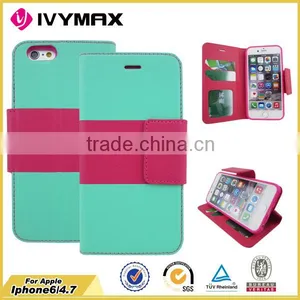 Leather Wallet Case for Apple Iphone 6 Cellphone Case Accessory thumbnail-1
