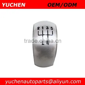 YUCHEN Car Shift Gear Knob Black/ Silver Cover Caps For Skoda Octavia II A5 MK2 2004-2010 Car Spare Parts thumbnail-2