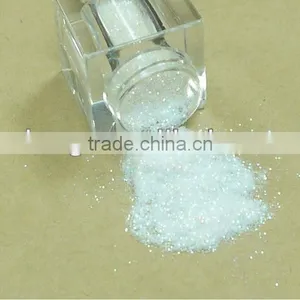PET .008" Rainbow White Solvent Resistance UV Resistance Glitter Powder thumbnail-1