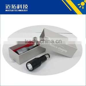 10Watt Aluminium Car LED Flashlight Rechargeable Gift LED Torch thumbnail-3