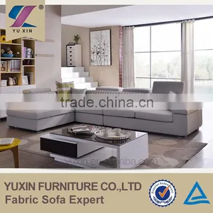 Hot Fresh Style Beige Color Sofa With Adjustable Headrest thumbnail-1