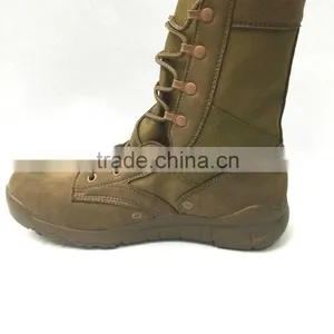 Yiwu Army Lightweight Leather Tan Fashion Tactical Military Combat Boots thumbnail-4