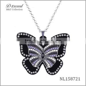 Big New Butterfly Pendant Necklace,doll Pendant Necklace for Women NL158716-21 thumbnail-6