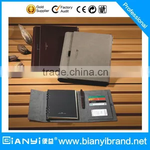 2016 New Custom Gift A11 A5 Journal Diary PU Leather Cover Notebook With Pen thumbnail-1