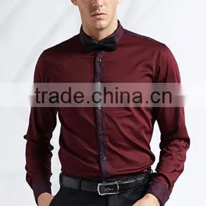 Men's Dress Wedding Business Cotton Long Sleeve Shirt thumbnail-1