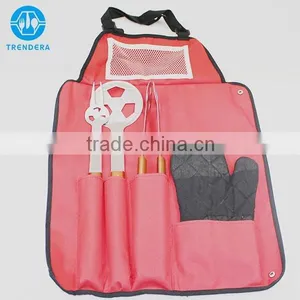 Best Wholesale Bbq Apron With Grill Tools Set Package thumbnail-4