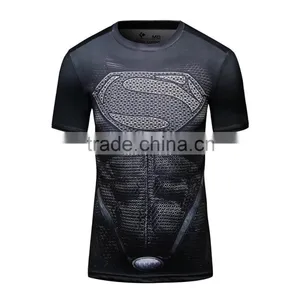 2016 Guangzhou Casual Wear Camisetas Marvel Men Superhero Compression Shirts 3d t Shirt Sportswear for Maler thumbnail-2