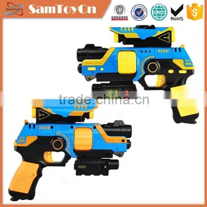 Infrared Ray Fighting Kids Plastic Electric Gun Toy With Light and Sound thumbnail-1