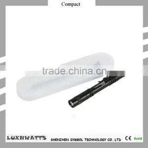 2*AAA Battery Type Portable Mini Torch Pen With Clip thumbnail-2