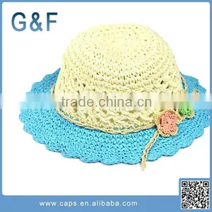 Plain Baby Girl Wholesale Straw Hats thumbnail-4