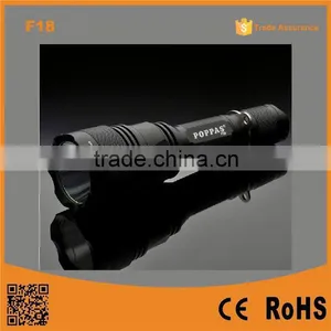 F18 High Power Best T6 Police Rechargeable Long Range Small Flashlight thumbnail-1