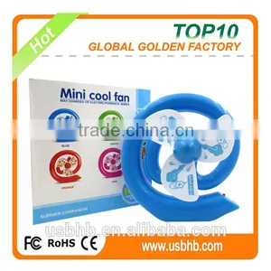 Plastic Air Battery Power Portable Mini Cool Travel Handheld Usb Rechargeable Fan thumbnail-4