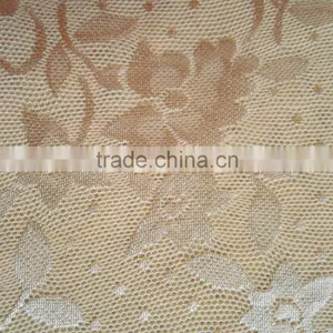 Factory New Design 90/10 Nylon Spandex Floral Patern Jacquard Fabric, Female Dress Jacquard Fabric thumbnail-2