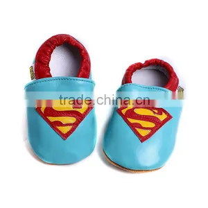 Latest Fashion Cotton Fabric Newborn Antiskid Superman Shoes Baby Girls Soft Sole Shoes thumbnail-3