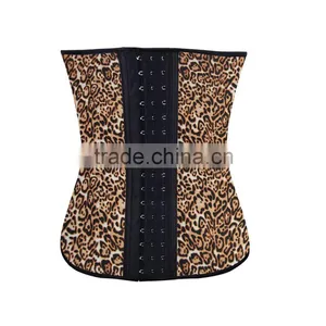 2015 Best Sell Skull Pattern 9 Steel Bones Latex Waist Trainer thumbnail-4