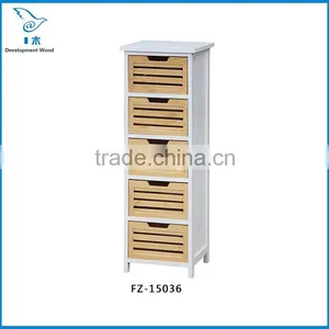 Paulownia Solid Wood Stair Furniture Bedside Cabinet thumbnail-4