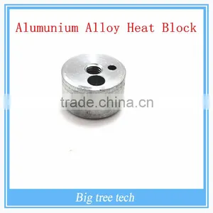 Wholesale 3d Printer Parts/accessory Delta Kossel Rostock Aluminum Alloy Heat Block M6 Threaded Nozzle thumbnail-1