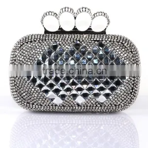 Latest Fashion Women Clutch Bags Box Clutch Evening Bag Crystal Clutch Bag thumbnail-1