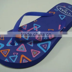 663 LOULUEN Summer Printed EVA Slippers Women Wedge Flip Flops Wholesale thumbnail-6