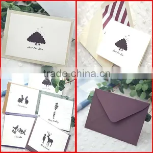 Custom Printing Paper Greeting Card With Envelope Wholesale thumbnail-1