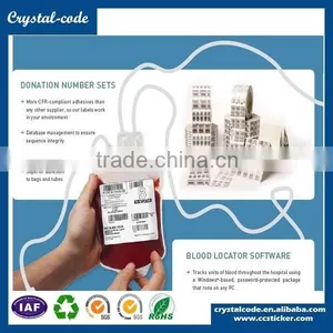 Custom Glossy Blank Freezer Temperature Indicator Low Temperature Label thumbnail-1