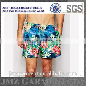 Wholesale OEM Swimming Pants for Men Polyester Swimwear With Your Own Print Design New 2015 Low Moq on Sale thumbnail-2