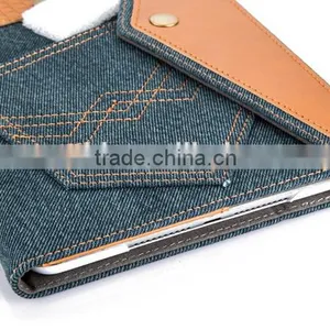 Fashion Jeans Cloth Leather Tablet Case Mobile Phone Case for Apple IPhone/ IPad Air/iPad 5 thumbnail-3
