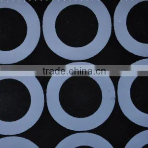 PU Flocking Sofa Leather With Circle Design thumbnail-1