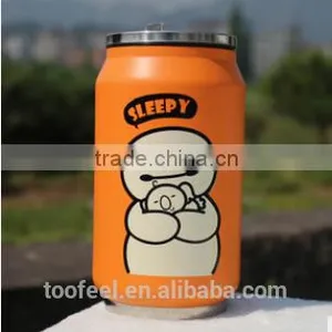 260ml Cold Water Bottle,screwd Loop Lid Single Wall Stainless Steel Mug,customized Drinking Bottle thumbnail-1