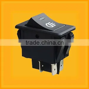 On-off Miniature Lighted Rocker Switch,6A 250V/10A 125V Red 6pin On-off Rocker Switch thumbnail-5