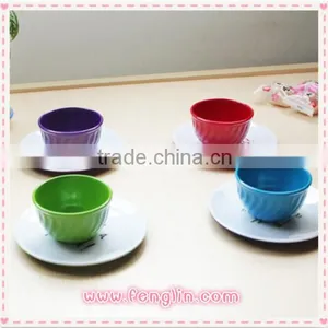 Melamine Tea Cup Saucer, Custom Printed Tea Cup and Saucer thumbnail-3